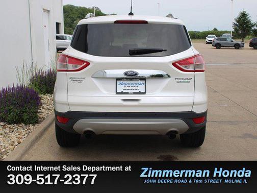 White Platinum Metallic Tri-Coat 2015 Ford Escape Titanium