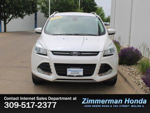 White Platinum Metallic Tri-Coat 2015 Ford Escape Titanium