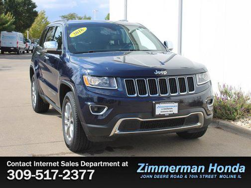True Blue Pearlcoat 2016 Jeep Grand Cherokee Limited