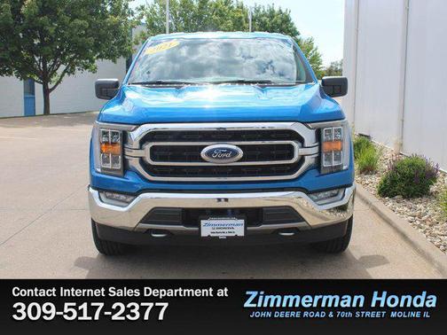 Velocity Blue Metallic 2021 Ford F-150 XLT
