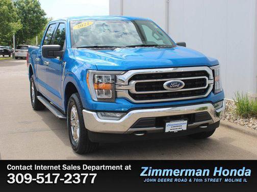 Velocity Blue Metallic 2021 Ford F-150 XLT
