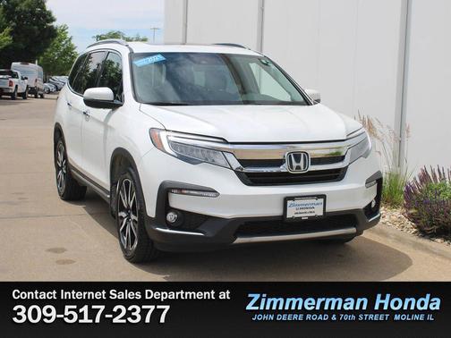 Platinum White Pearl 2021 Honda Pilot AWD Elite