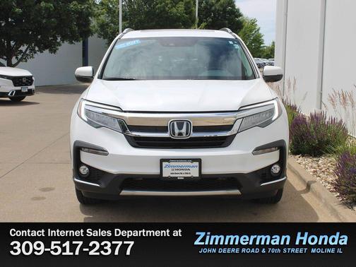Platinum White Pearl 2021 Honda Pilot AWD Elite