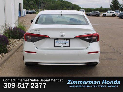 Platinum White Pearl 2023 Honda Civic Touring