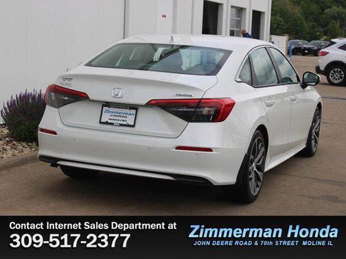 Platinum White Pearl 2023 Honda Civic Touring