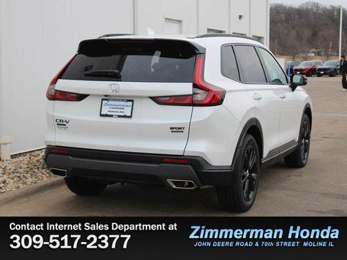 Platinum White Pearl 2026 Honda CR-V Hybrid Sport Touring AWD