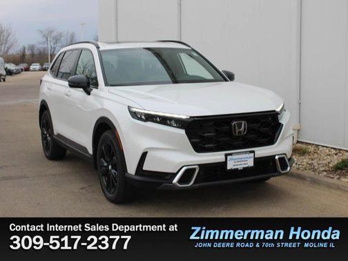 Platinum White Pearl 2026 Honda CR-V Hybrid Sport Touring AWD