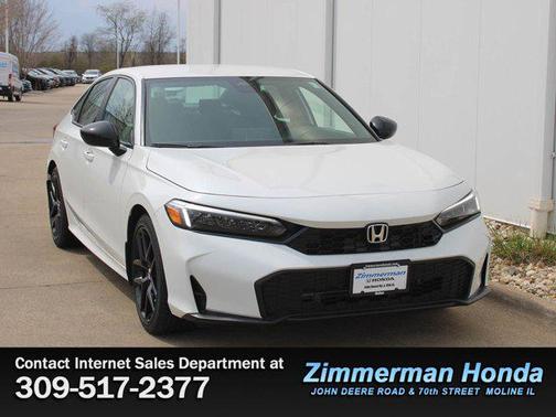 Platinum White Pearl 2026 Honda Civic Sport