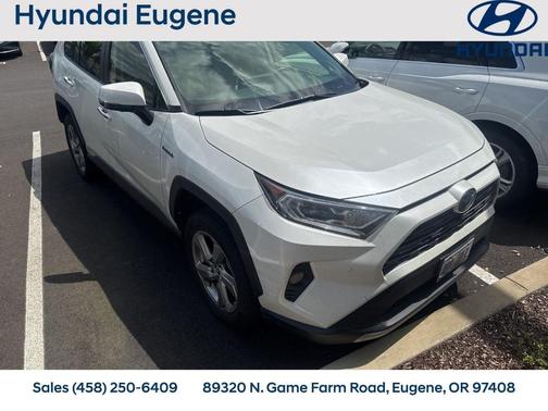 White 2019 Toyota RAV4 Hybrid Limited
