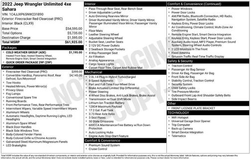 2022 Jeep Wrangler Unlimited 4xe Sahara