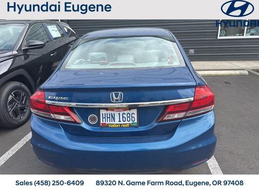 Blue 2014 Honda Civic EX