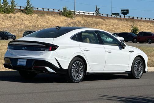White 2026 Hyundai SONATA Hybrid Limited