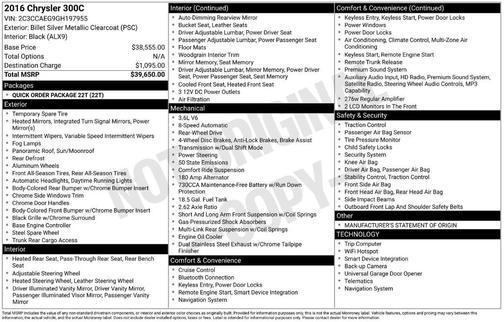 Billet Silver Metallic Clearcoat 2016 Chrysler 300C Base