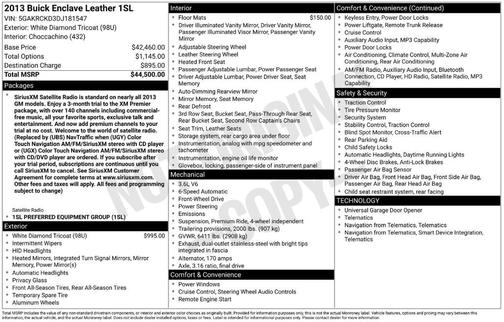 2013 Buick Enclave Leather
