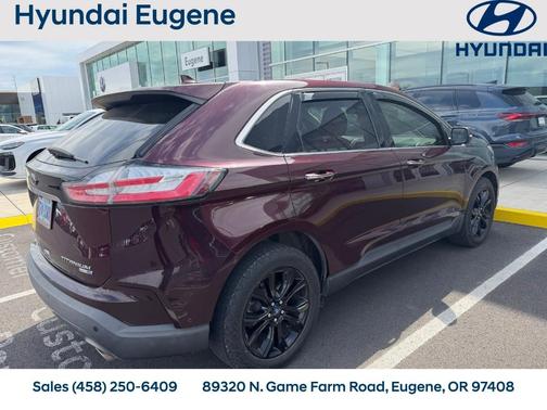 Burgundy Velvet Metallic Tinted Clearcoat 2019 Ford Edge Titanium