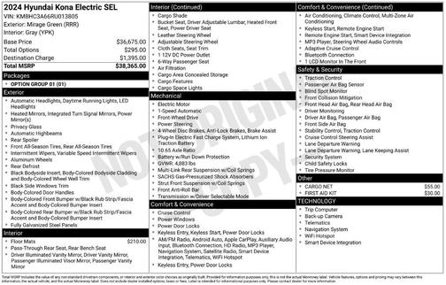 2024 Hyundai KONA EV SEL