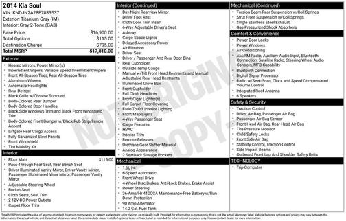 Gray 2014 Kia Soul Base