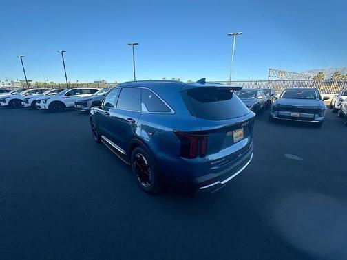 Blue 2025 Kia Sorento Hybrid SX Prestige