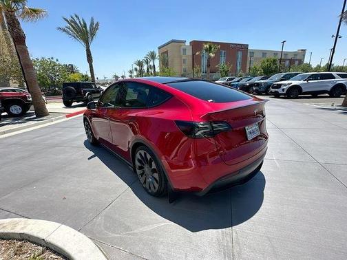 Red 2024 Tesla Model Y Performance
