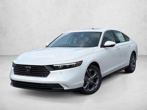 Platinum White Pearl 2026 Honda Accord Hybrid EX-L