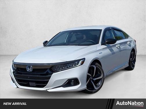 Platinum White Pearl 2022 Honda Accord Hybrid Sport