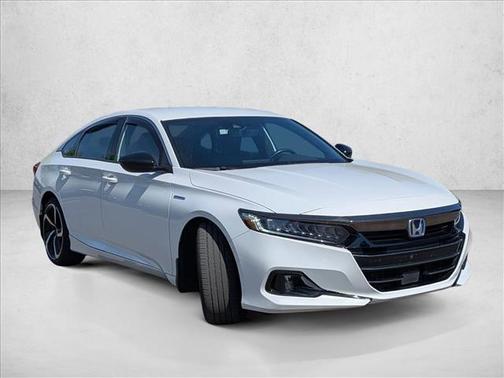 Platinum White Pearl 2022 Honda Accord Hybrid Sport