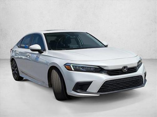 Platinum White Pearl 2022 Honda Civic EX
