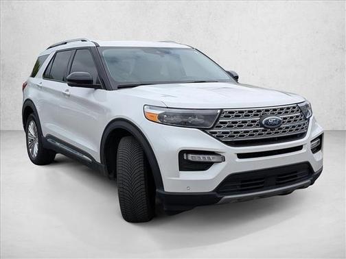 Star White Metallic Tri-Coat 2020 Ford Explorer Limited