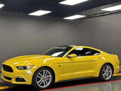Yellow 2017 Ford Mustang EcoBoost