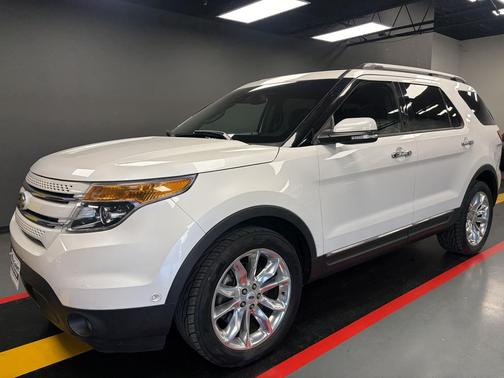 White Platinum Metallic Tri-Coat 2014 Ford Explorer Limited
