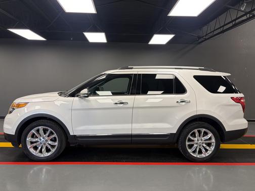 White Platinum Metallic Tri-Coat 2014 Ford Explorer Limited