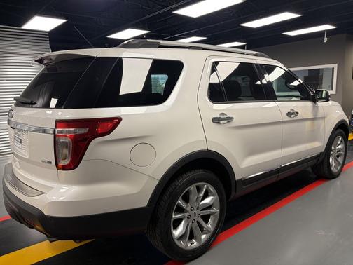 White Platinum Metallic Tri-Coat 2014 Ford Explorer Limited