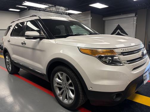 White Platinum Metallic Tri-Coat 2014 Ford Explorer Limited