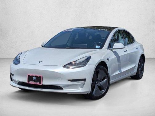 Pearl White Multi-Coat 2020 Tesla Model 3 Standard Range Plus