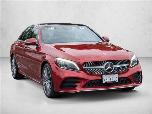 designo Cardinal Red Metallic 2021 Mercedes-Benz C-Class C 300 4MATIC