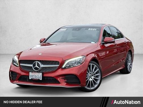 designo Cardinal Red Metallic 2021 Mercedes-Benz C-Class C 300 4MATIC