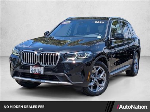 Black Sapphire Metallic 2023 BMW X3 xDrive30i