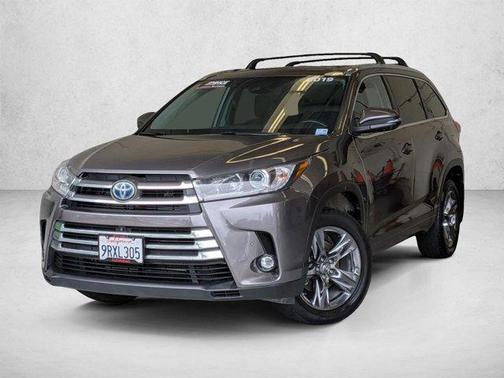Predawn Gray Mica 2019 Toyota Highlander Hybrid Platinum