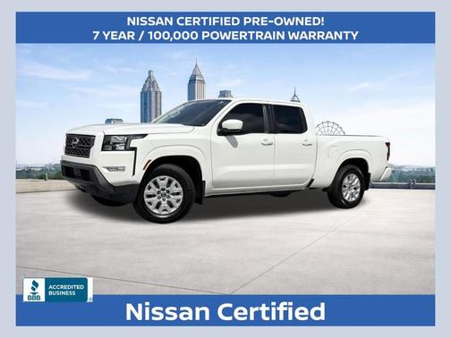 Glacier White 2024 Nissan Frontier SV