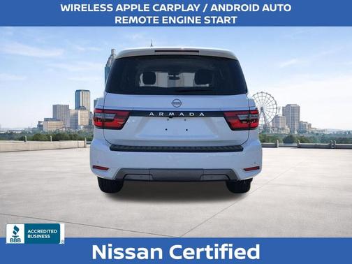 Aspen White Tricoat 2024 Nissan Armada SV