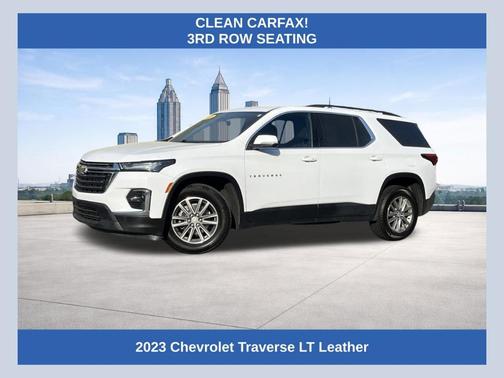 Summit White 2023 Chevrolet Traverse LT Leather