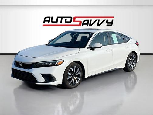 Platinum White Pearl 2023 Honda Civic EX-L