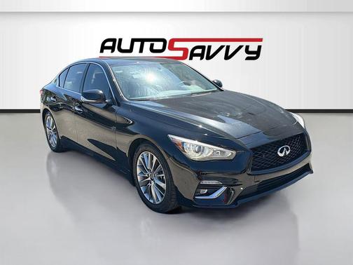 Black Obsidian 2024 INFINITI Q50 3.0t LUXE