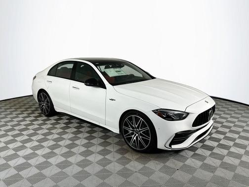 Polar White 2026 Mercedes-Benz AMG C 43 Base 4MATIC