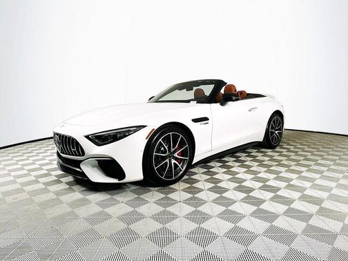 Moonlight White 2022 Mercedes-Benz AMG SL 55 Base