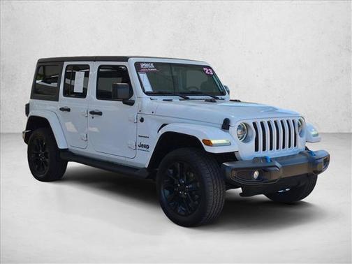 Bright White Clearcoat 2023 Jeep Wrangler 4xe Sahara