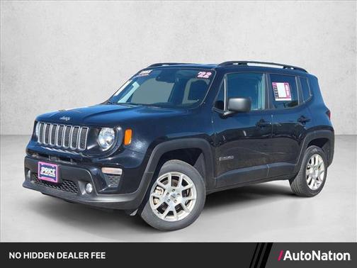 Black Clearcoat 2022 Jeep Renegade Latitude
