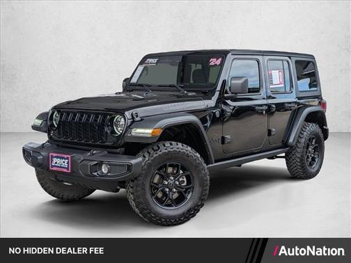 Black Clearcoat 2024 Jeep Wrangler Willys