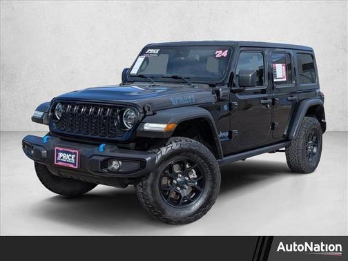 Black Clearcoat 2024 Jeep Wrangler 4xe Willys