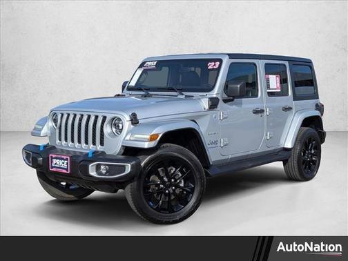 Silver Zynith Clearcoat 2023 Jeep Wrangler 4xe Sahara